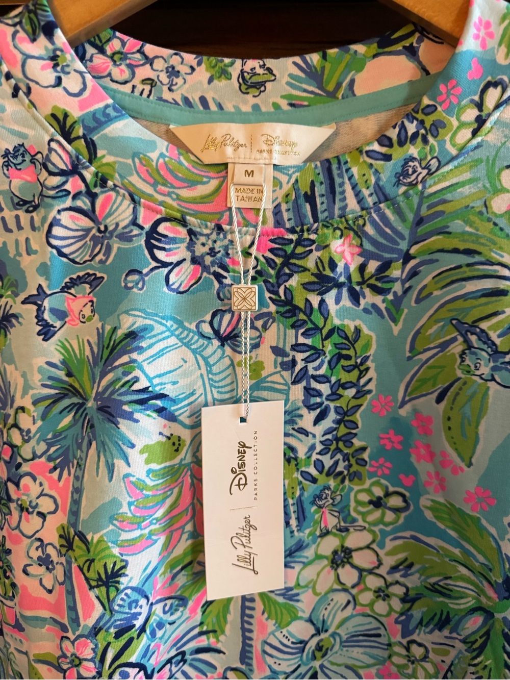 Lilly Pulitzer Disney Multicolor Tropical Floral Pullover Sweatshirt - Picture 3 of 4
